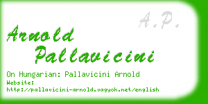 arnold pallavicini business card